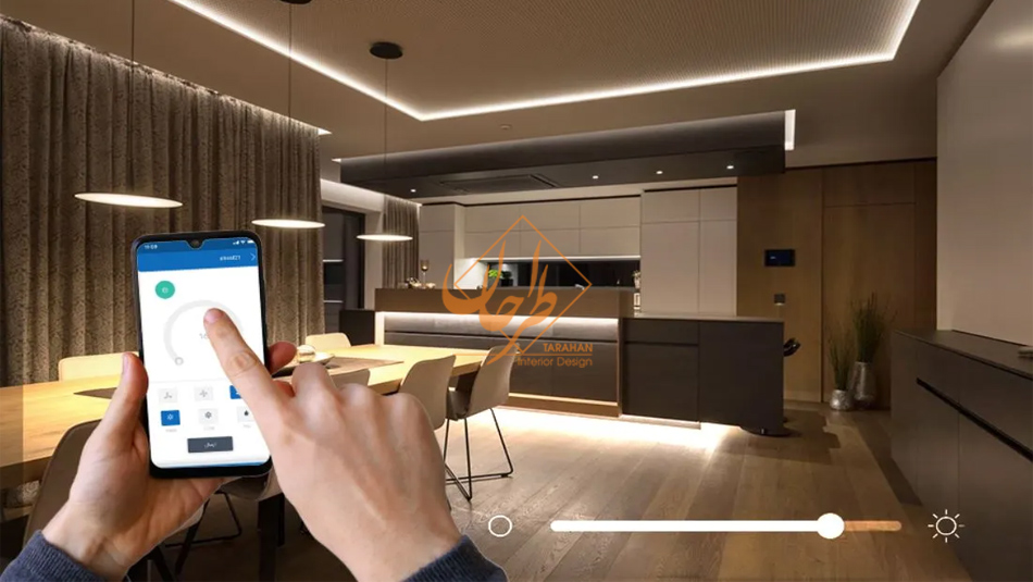 نورپردازی هوشمند در رشت ، افزایش زیبایی و کارایی فضا در خانه