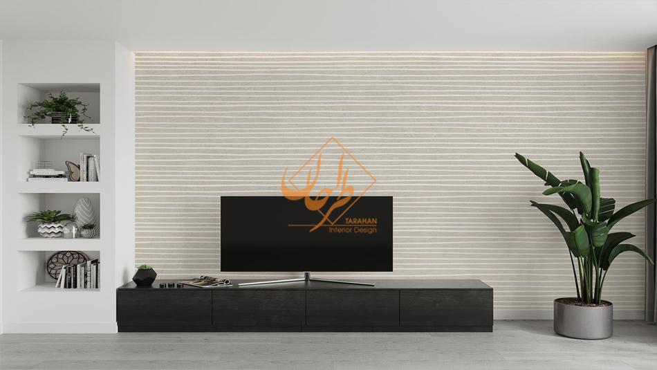 کاغذ دیواری راه راه افقی